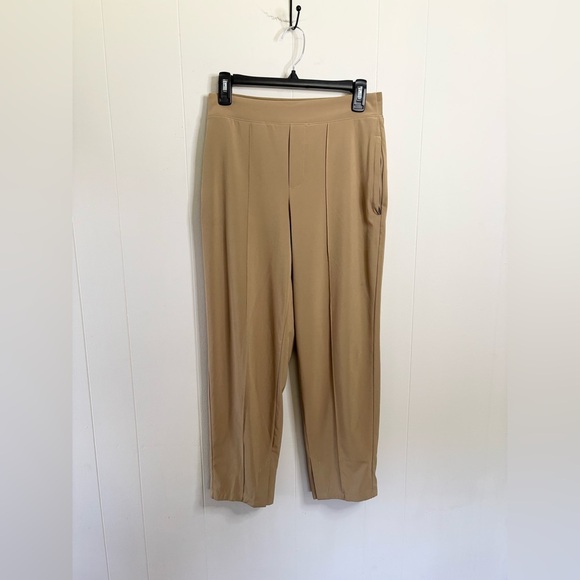 Athleta brooklyn heights high rise pant pull on athleisure tan size 2P - Picture 4 of 8